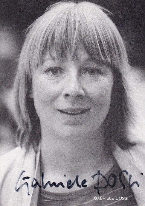 Autogramm Schauspieler | Gabriele DOSSI | 1980er (Portrait SW)
