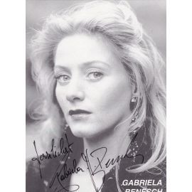 Autogramm Schauspieler | Gabriela BENESCH | 1990er (Portrait SW)