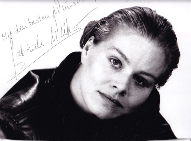 Autogramm Schauspieler | Gabriele WELKER | 1990er Foto (Portrait SW)