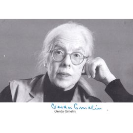 Autogramm Schauspieler | Gerda GMELIN | 1990er (Portrait SW)