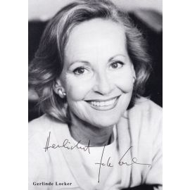 Autogramm Schauspieler | Gerlinde LOCKER | 1990er (Portrait SW) 2