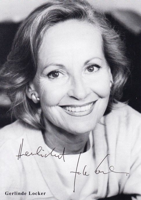 Autogramm Schauspieler | Gerlinde LOCKER | 1990er (Portrait SW) 2