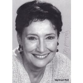 Autogramm Schauspieler | Gertrud ROLL | 1990er (Portrait SW) 