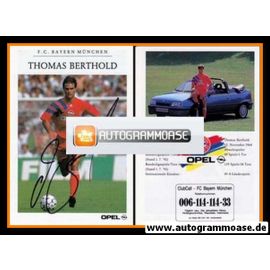 Autogramm Fussball | FC Bayern München | 1992 | Thomas BERTHOLD