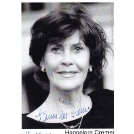 Autogramm Schauspieler | Hannelore CREMER | 2000er (Portrait SW) Goll
