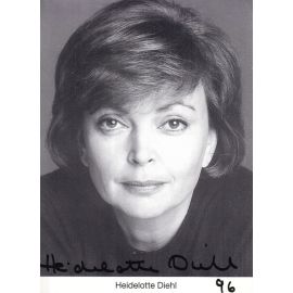 Autogramm Schauspieler | Heidelotte DIEHL | 1990er (Portrait SW)