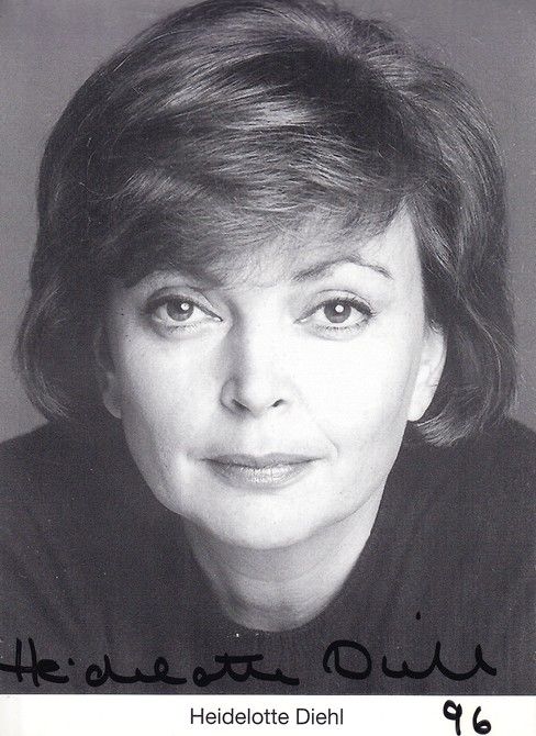 Autogramm Schauspieler | Heidelotte DIEHL | 1990er (Portrait SW)