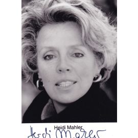 Autogramm Schauspieler | Heidi MAHLER | 2000er Foto (Portrait SW)