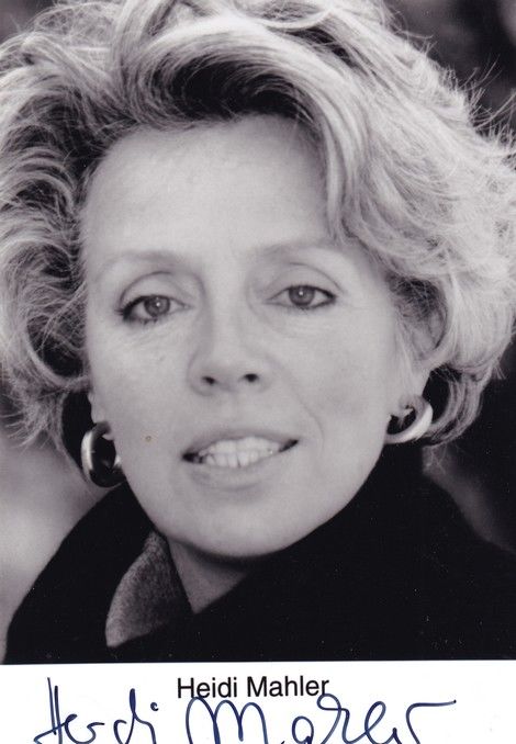 Autogramm Schauspieler | Heidi MAHLER | 2000er Foto (Portrait SW)