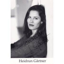 Autogramm Schauspieler | Heidrun GÄRTNER | 2000er (Portrait SW)