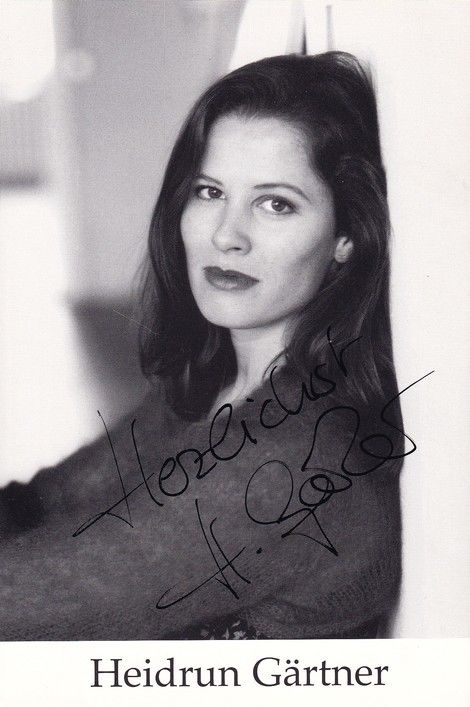 Autogramm Schauspieler | Heidrun GÄRTNER | 2000er (Portrait SW)