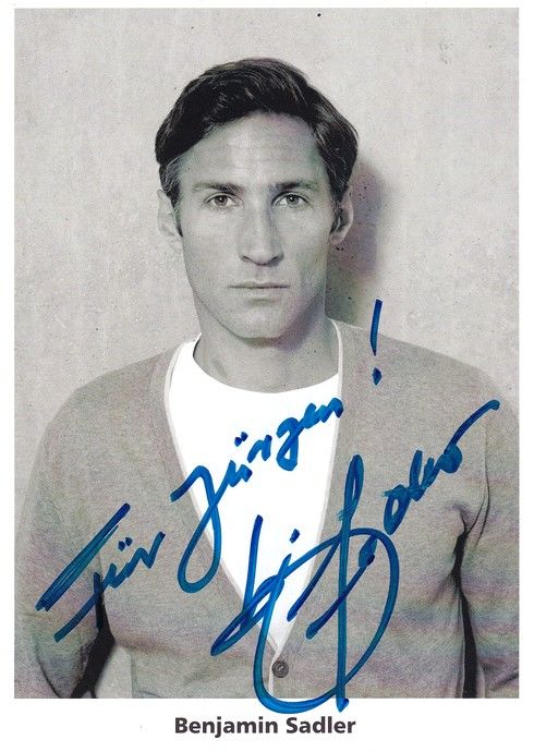 Autogramm Schauspieler | Benjamin SADLER | 2010er (Portrait SW)
