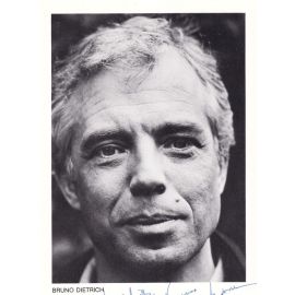 Autogramm Schauspieler | Bruno DIETRICH | 1990er (Portrait SW)