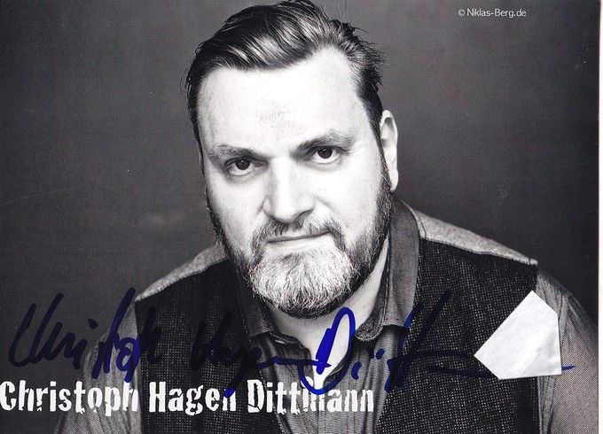 Autogramm Schauspieler | Christoph Hagen DITTMANN | 2000er (Portrait SW) Berg