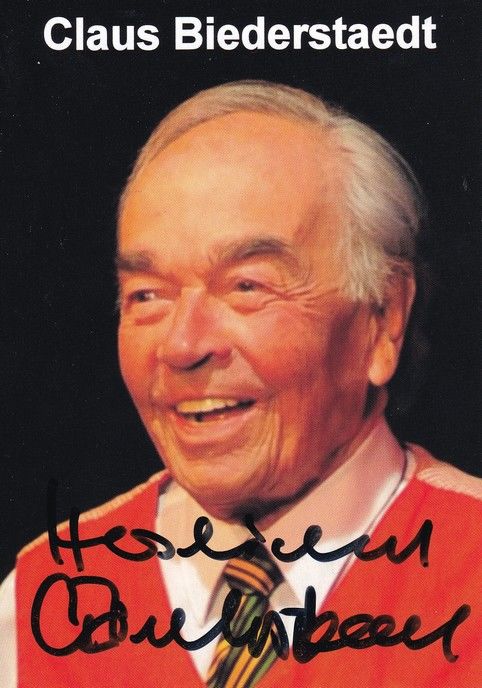 Autogramm Schauspieler | Claus BIEDERSTAEDT | 2000er (Portrait Color)