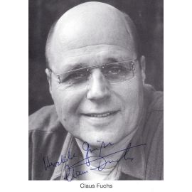Autogramm Schauspieler | Claus FUCHS | 1990er (Portrait SW) 