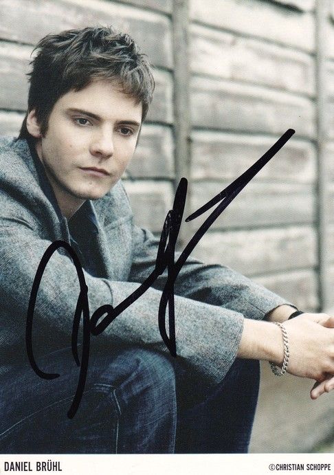 Autogramm Schauspieler | Daniel BRÜHL | 2000er (Portrait Color) Schoppe