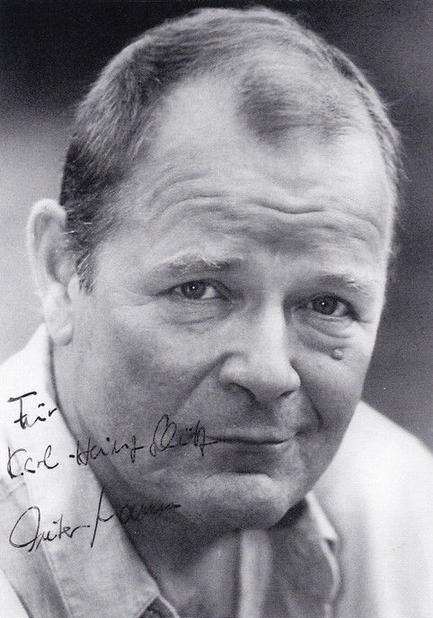 Autogramm Schauspieler | Dieter MANN | 1990er (Portrait SW)