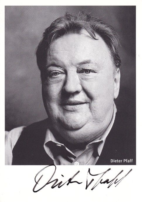 Autogramm Schauspieler | Dieter PFAFF | 2000er (Portrait SW) 2