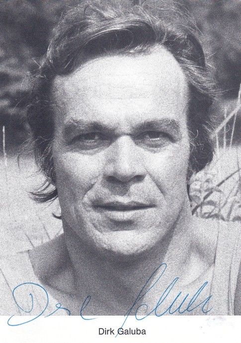 Autogramm Schauspieler | Dirk GALUBA | 1980er (Portrait SW)
