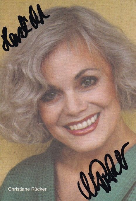 Autogramm Schauspieler | Christiane RÜCKER | 1990er (Portrait Color) Reichelt 2