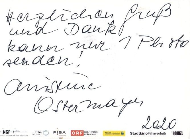 Autogramm Film | Christine OSTERMAYER | 2011 "Anfang 80" (Filmplakat Color)