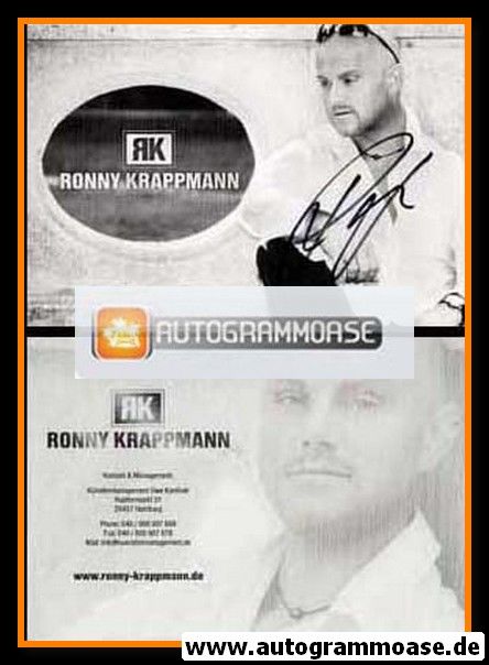 Autogramm Musik / TV | Ronny KRAPPMANN | 2000er (Web Site)