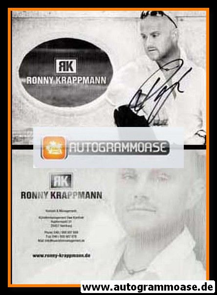 Autogramm Musik / TV | Ronny KRAPPMANN | 2000er (Portrait SW Website)
