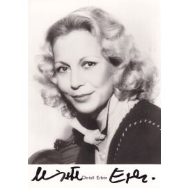 Autogramm Schauspieler | Christl ERBER | 1990er (Portrait SW) Rüdel