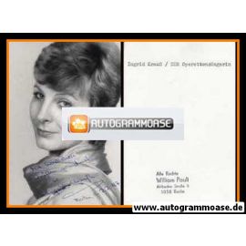 Autogramm Klassik | Ingrid KRAUSS | 1980er (Portrait SW DDR)