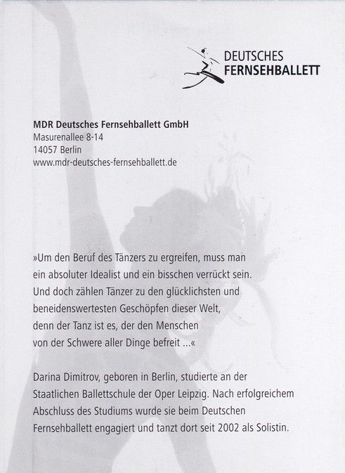 Autogramm Tanzen | Darina DIMITROV | 2010er (Portrait Color) MDR Fernsehballett