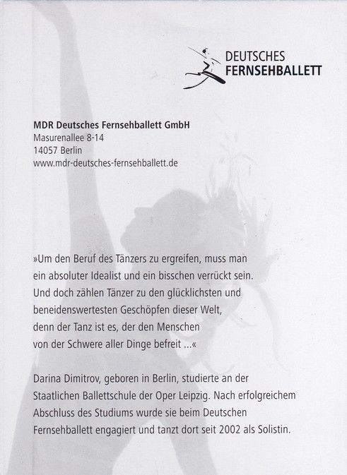 Autogramm Tanzen / TV | Darina DIMITROV | 2010er (Portrait Color) MDR Fernsehballett