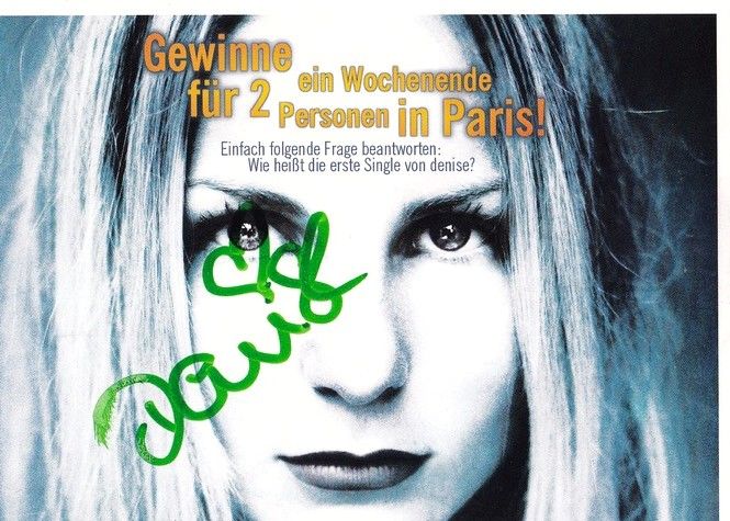 Autogramm Pop | DENISE | 1999 "Tief In Meiner Seele" (Portrait SW) Polydor