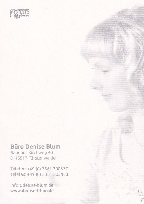 Autogramm Schlager | Denise BLUM | 2010er (Portrait Color) Bogner