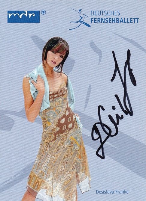 Autogramm Tanzen / TV | Desislava FRANKE | 2010er (Portrait Color) MDR Fernsehballett