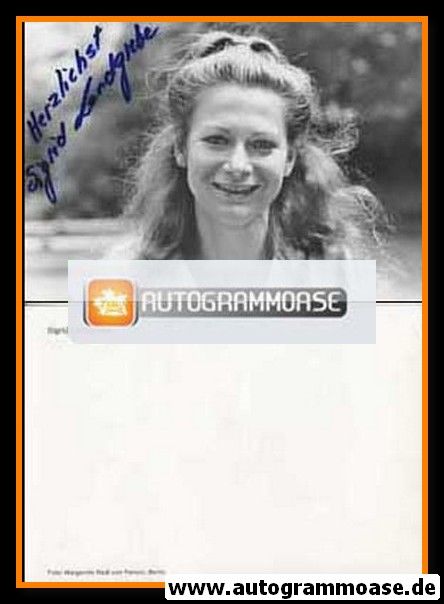 Autogramm Schauspieler | Sigrid LANDGREBE | 1980er (Portrait SW)