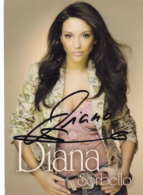 Autogramm Schlager | Diana SORBELLO | 2006 "Bittersüss" (Portrait Color DA)