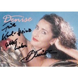 Autogramm Schlager | DENISE | 1995 "Uns Gehört Die Nacht" (Dino)