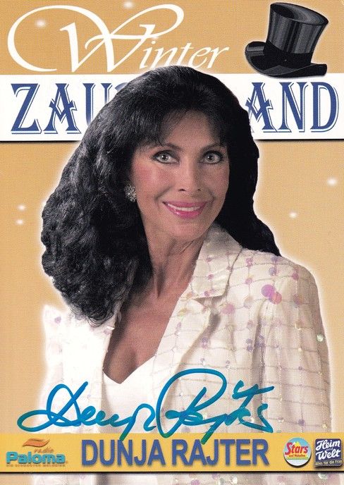 Autogramm Schlager | Dunja RAJTER | 2000er "Winter Zauberland 4" (Rubin)