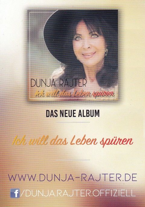 Autogramm Schlager | Dunja RAJTER | 2021 "Ich Will Das Leben Spüren"