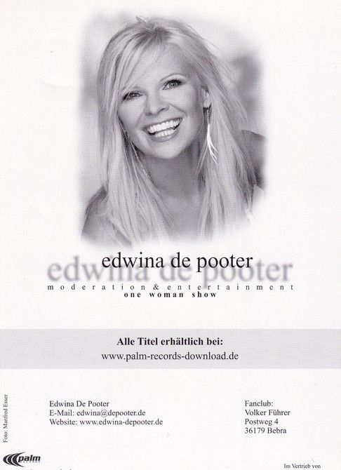 Autogramm Pop | Edwina DE POOTER | 2010er (Portrait Color) Palm