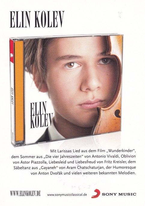 Autogramm Violine (DE) | Elin KOLEV | 2011 "Elin Kolev" (Portrait Color Sony)