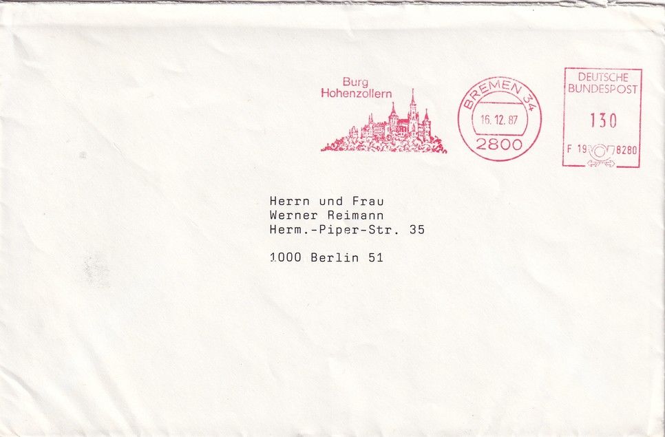 Autogramm Adel | LOUIS FERDINAND von Preussen | 1987 (Dankesschreiben)