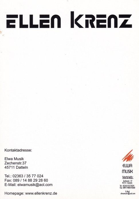 Autogramm Schlager | Ellen KRENZ | 2010er (Portrait Color) Elwa