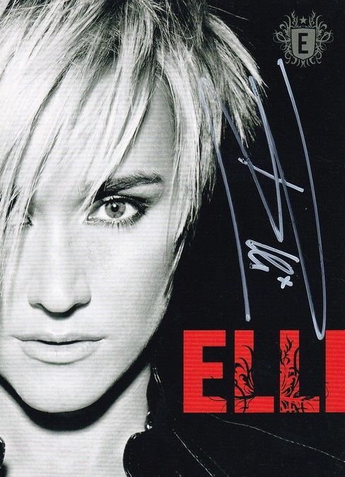 Autogramm Pop | Elli ERL | 2007 "Moving On" (Portrait SW Hitch) DSDS