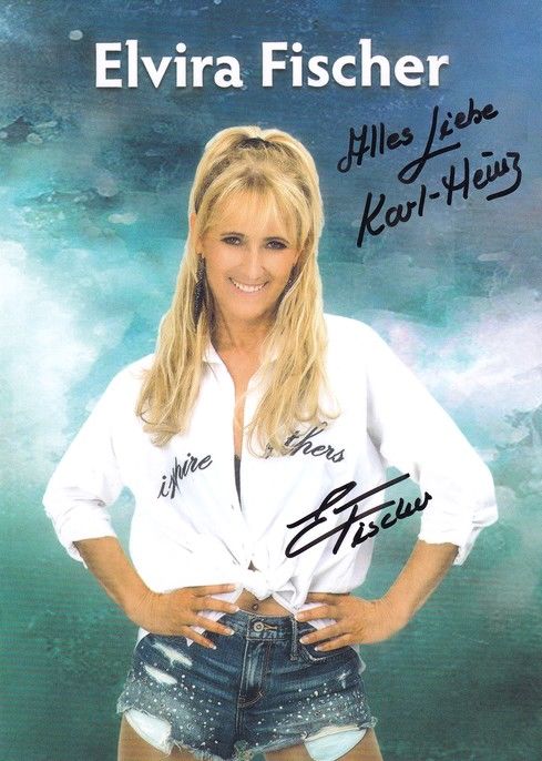 Autogramm Schlager | Elvira FISCHER | 2010er (Portrait Color) 1
