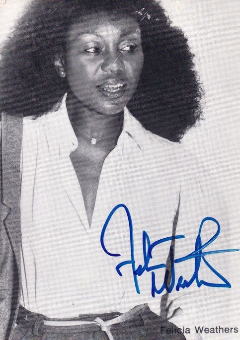 Autogramm Klassik (USA) | Felicia WEATHERS | 1970er (Portrait SW) Doster