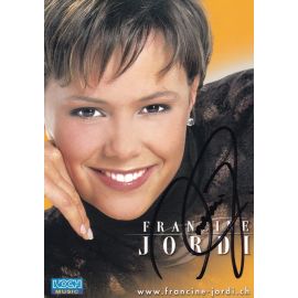 Autogramm Schlager | Francine JORDI | 2002 "Im Garten Meiner Seele" (Portrait Color Koch)