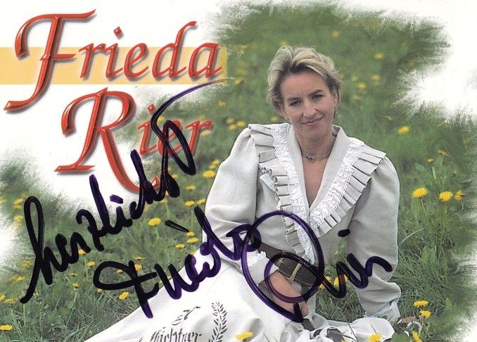 Autogramm Volksmusik | Frieda RIER | 1995 "Herz Und Heimat" (Koch)