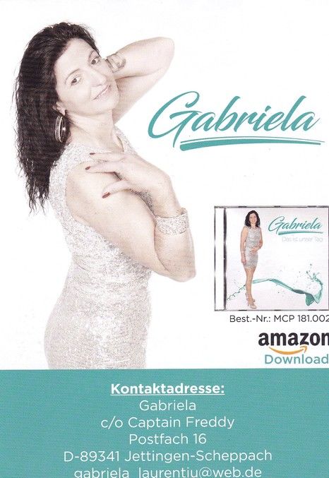 Autogramm Schlager | GABRIELA | 2018 "Das Ist Unser Tag" (MCP)